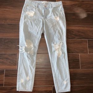 High-Rise Jean Distressed Loose Boyfriend Denim Special A 2nd Jeans Size Small